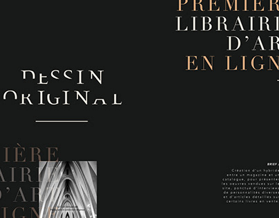 DESSIN ORIGINAL / Catalogue-Magazine d'art