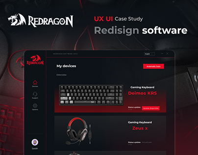 Redragon Redisign software UX UI