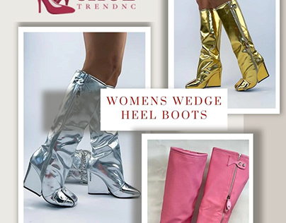 womens wedge heel boots
