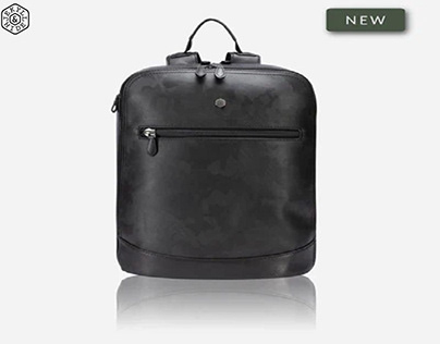 mens designer leather backpack