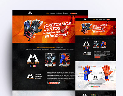 Landing Pages UX/UI Double One Tienda Deportiva