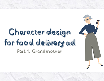 Character design for delivery ad