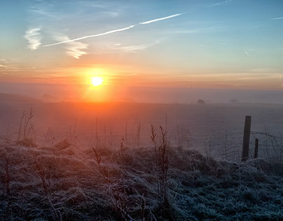 Countryside sunrise
