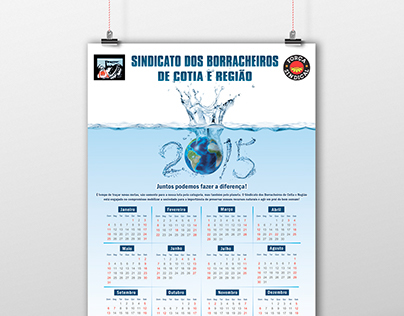 Calendário 2015 para o Sindicato dos Borracheiros