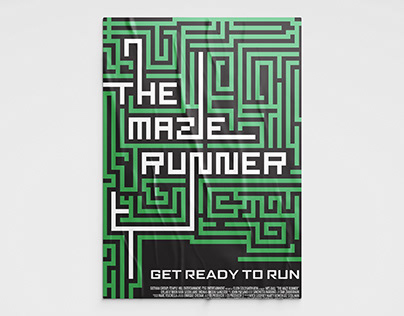 Typographic Movie Poster - The Maze Runner