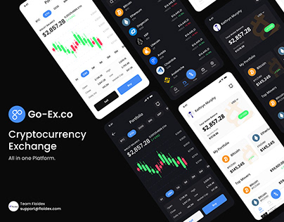 Cryptocurrency Market Place Mobile App UI/UX Design