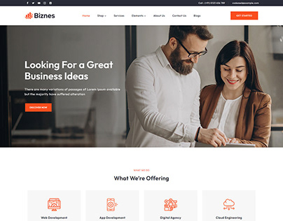 Business Elementor WordPress Theme