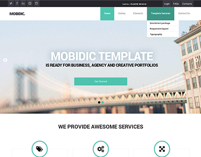 Mobidic - Drupal  Corporate Theme
