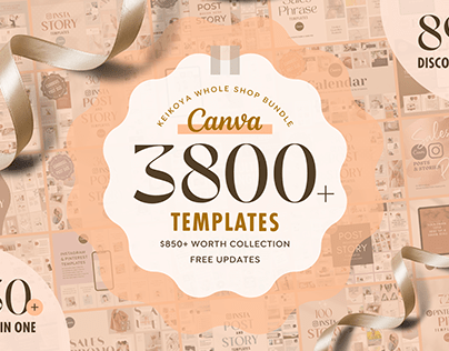 3800+ Canva Template Bundle - IG, Ebook, Pinterest