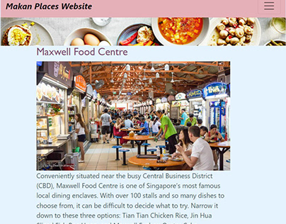 Makan Places HTML Website