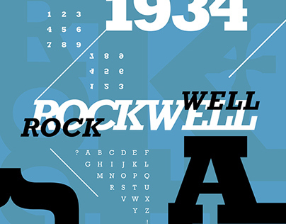 Rockwell Typographic Poster