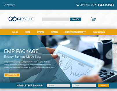 Capsells Website and Tablet