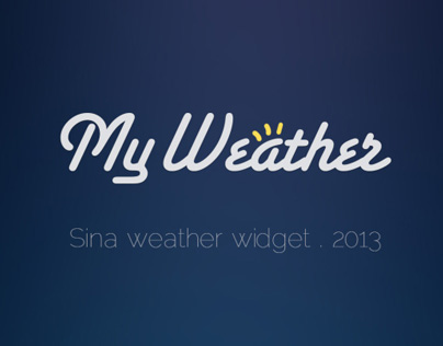 Sina weather widget. 2013