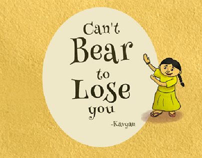 Can't bear to lose you.