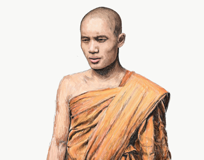 Novice monk in Luang Prabang, Laos