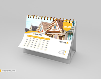 minimal desk calendar design