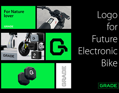 Presented electric bike company logo 'GRADE'.