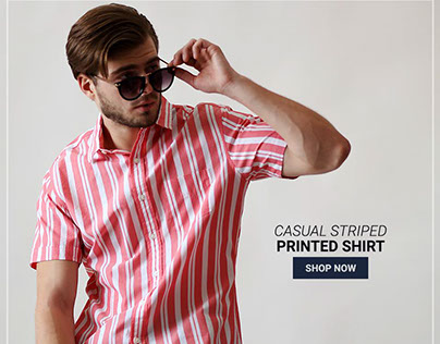 casual striped printed shirts