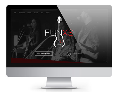 FUNXS Band one-page website design