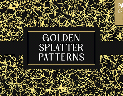 Golden Splatter Patterns