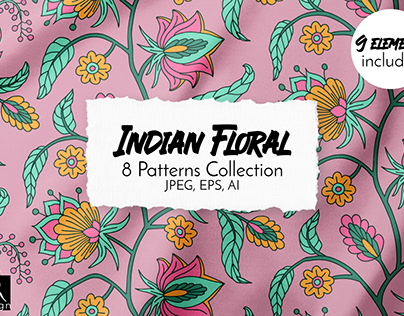 Project thumbnail - Indian Floral Patterns Collection