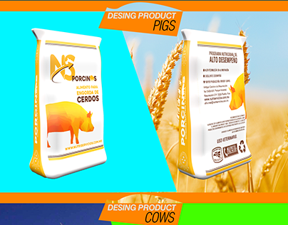 Product design packing pigs & cows. Brand and desing.