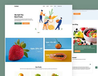 Floram – Free Fruits HTML Template
