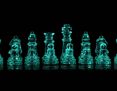 Glass chess pieces II