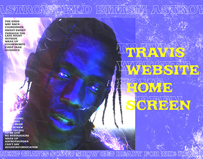 Travis Scott website home screen