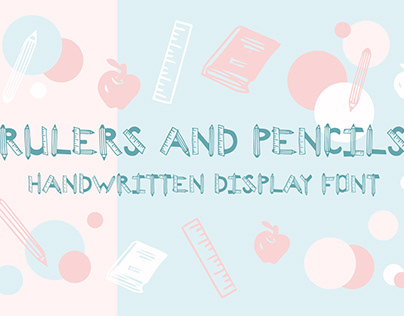 Rulers and Pencils - Handwritten Display Font