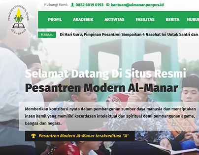 Web Design for Pesantren Modern Al-Manar