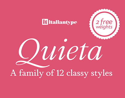 Quieta Free Font - 12 styles family
