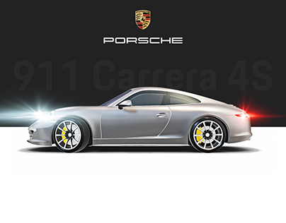 Porsche 911 PowerPoint animation.