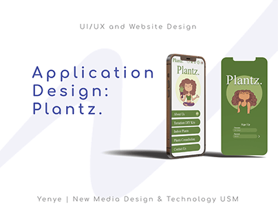 UI/UX and Website Design | Application Design: Plantz.