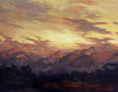 Wasatch in September - 24" x 72" 
