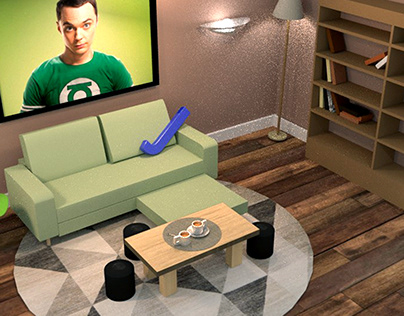 Living Room - 3D