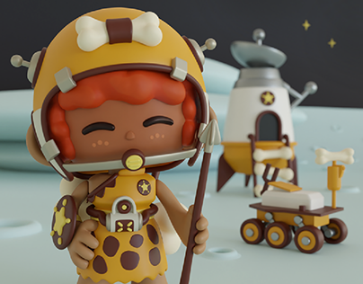 Space Cave Girl Designer Toy Concept | Cutie Quirks