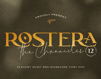 Rostera the Chronicles font duo