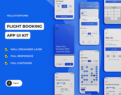 Project thumbnail - Flight Booking App | Ui/Ux Deisgn Kit