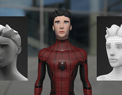 Spider-man stylized