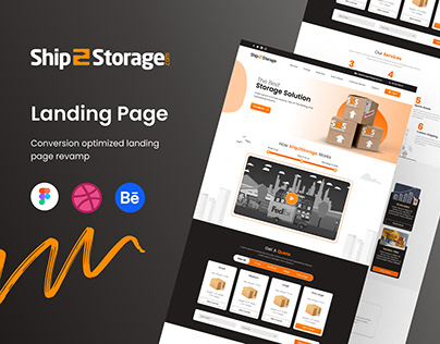 Shipment and Storage Website UI Design