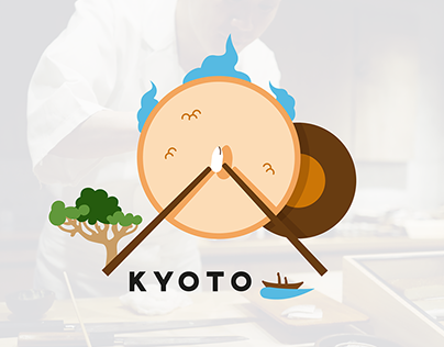 Illustrations for Japanese restaurant KYOTO