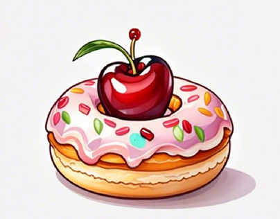 Donut with Cherry on top