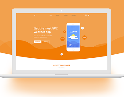 Weather App Landing Page