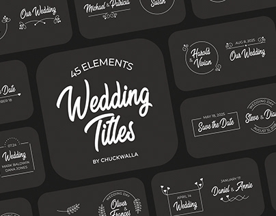 Wedding Titles (AE, PR Template)