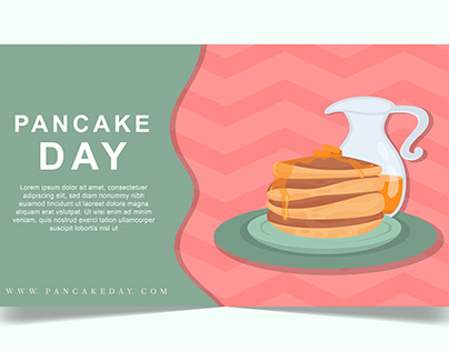 Lovely Shrove Tuesday Pancake Day Banner Design
