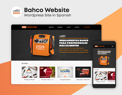 Bahco Website Design