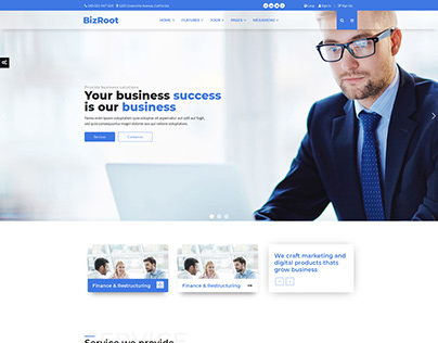 BizRoot - Business and Finance HTML Template
