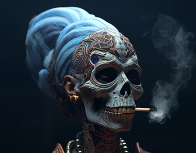 Skeletal Smoke by Wayne Flint