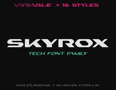 Skyrox Font Family